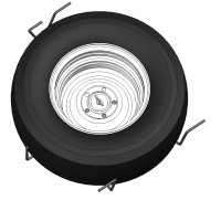 Ersatzradhalterung Touring Unterflur