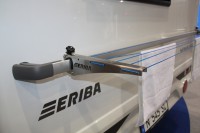 Preview: ERIBA Wäschespinne für Preview: ERIBA Wäschespinne für Rangierbügel Heck neuer Nova, bestehend aus 2 Stück inkl. Wäscheleine und ERIBA-Schriftzug, Edelstahlausführung