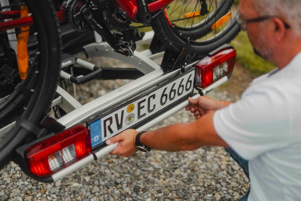 Fahrradträger klappbar für 3 Räder auf Anhängekupplung